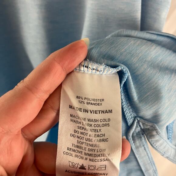 Footjoy Blue Athletic Golf Performance Polo Shirt Size XL - Picture 3 of 6